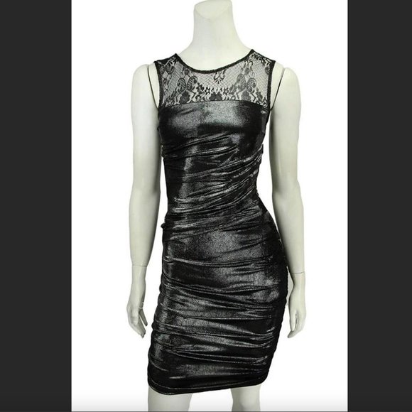 Armani Exchange metallic silver dress - Picture 2 of 7